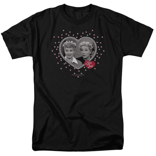 I Love Lucy™ Tv Show Shirt - Officially Licensed - Adult Unisex Short Sleeve T-Shirt - Hearts And Dots
