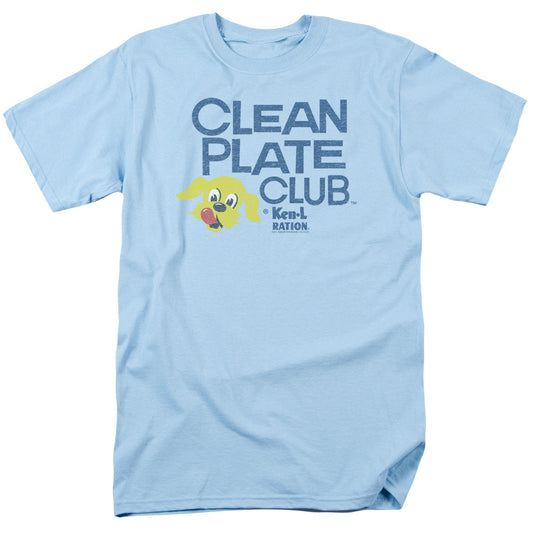 Ken L Ration™ Shirt - Clean Plate - Adult Unisex Short Sleeve T-Shirt - Food, Dog, Quaker Oats, Heinz, Dog Food Brand, Fido