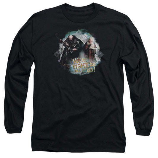 The Hobbit - We're Fighters - Unisex Adult Long Sleeve T-Shirt - Lord Of The Things, Tolkien, Tshirt, Movie, Bilbo Baggins, Jrr, Frodo