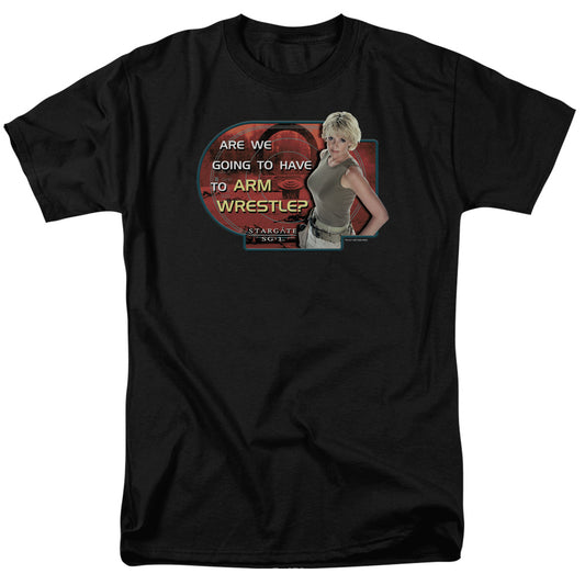 Stargate SG-1™ Shirt - Officially Licensed - Adult Unisex Short Sleeve T-Shirt - Arm Wrestle