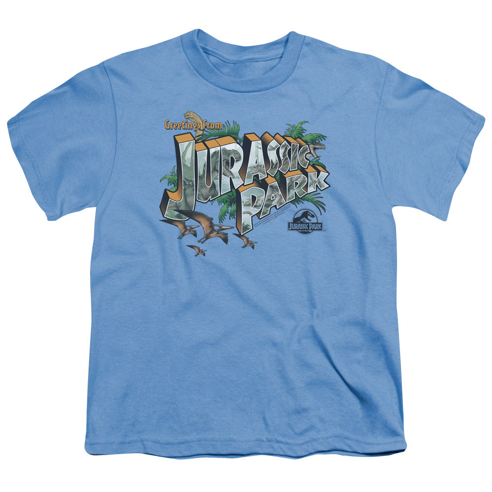 Jurassic Park - Greetings From Jp Short Sleeve Youth 18/1 - Forces Of Mankind