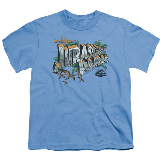 Jurassic Park - Greetings From Jp Short Sleeve Youth 18/1 - Forces Of Mankind