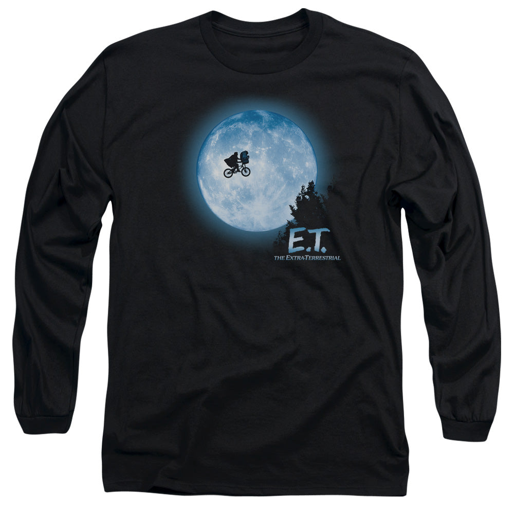 E.T.™ Movie Long Sleeve Shirt - Officially Licensed - Moon Scene - Unisex Adult Long Sleeve T-Shirt