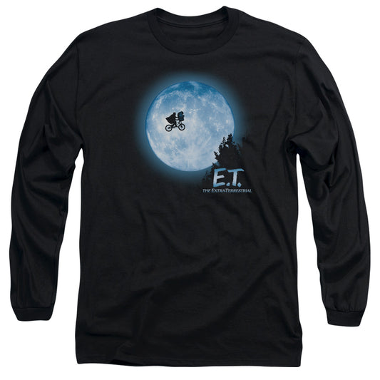 E.T.™ Movie Long Sleeve Shirt - Officially Licensed - Moon Scene - Unisex Adult Long Sleeve T-Shirt