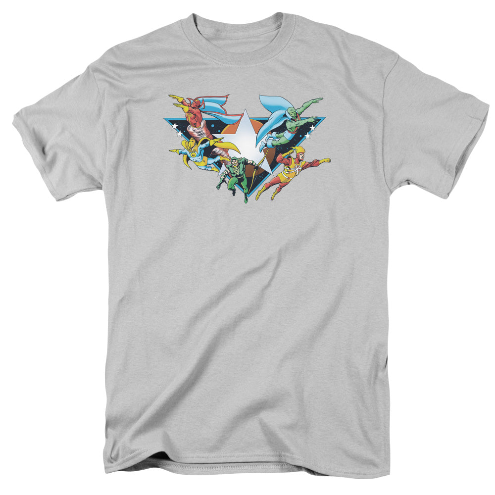 DC Comics™ Retro Shirt - DC Comics Vintage - Red Tornado, Firestorm, Doctor Fate, Star Power - Adult Unisex Short Sleeve T-Shirt