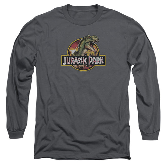 Jurassic Park - Retro Rex Long Sleeve Adult 18/1 - Forces Of Mankind