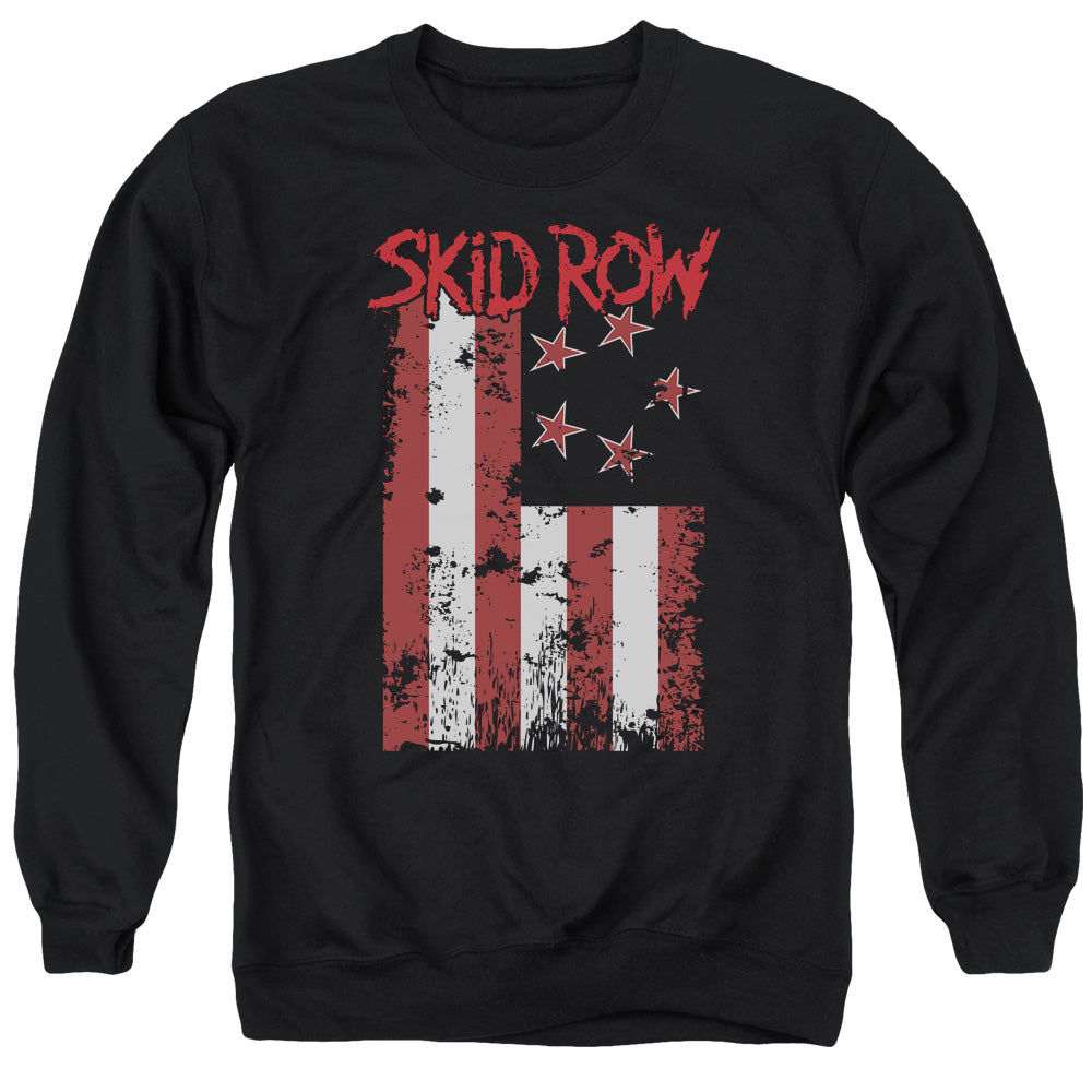 Skid Row - Adult Unisex Crewneck Sweatshirt - Flagged