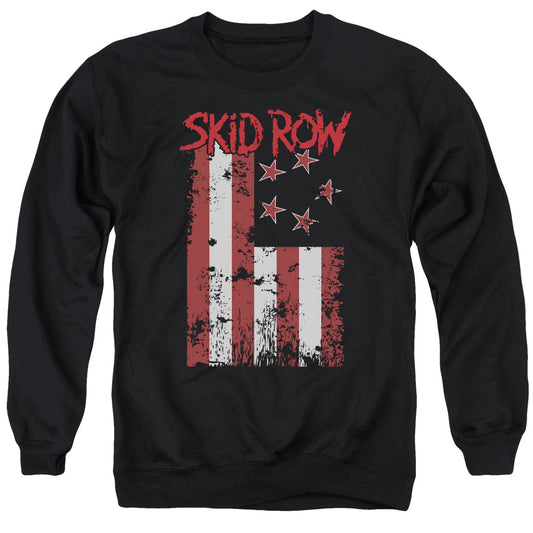 Skid Row - Adult Unisex Crewneck Sweatshirt - Flagged