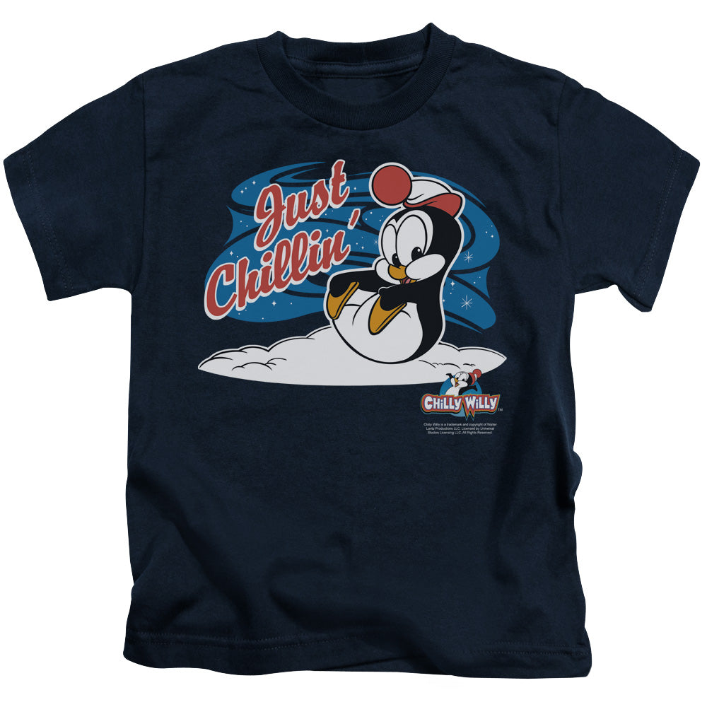 Chilly Willy™ - Kids T-Shirt (Ages 4-7) - Just Chillin - Officially Licensed - Short Sleeve Juvenile Kids T Shirt - Size 4 5 6 7
