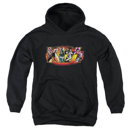 KISS™ - Youth Kids Hoodie (Ages 7+) - Pull Over Youth Hoodie - Stage Logo - Officially Licensed
