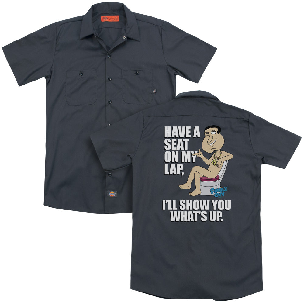 Family Guy - Whats Up - Adult Short Sleeve Work Shirt - Dickies Brand