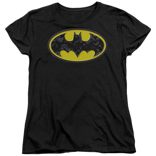 Batman - Bats In Logo Short Sleeve Women's Tee - Forces Of Mankind