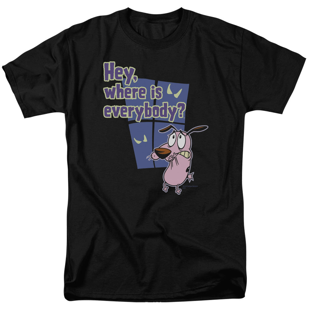Courage the Cowardly Dog™ Shirt - Officially Licensed - Where Is Everybody - Adult Unisex Short Sleeve T-Shirt