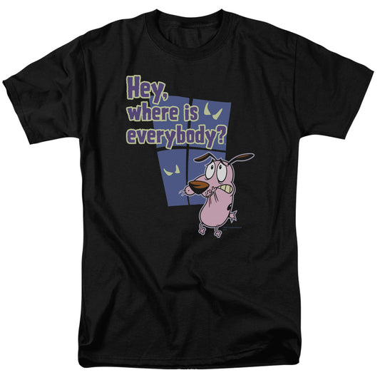 Courage the Cowardly Dog™ Shirt - Officially Licensed - Where Is Everybody - Adult Unisex Short Sleeve T-Shirt
