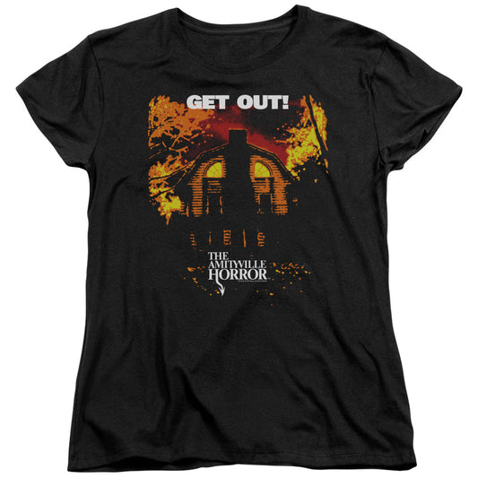 Amityville Horror - Get Out Short Sleeve Women's Tee - Forces Of Mankind