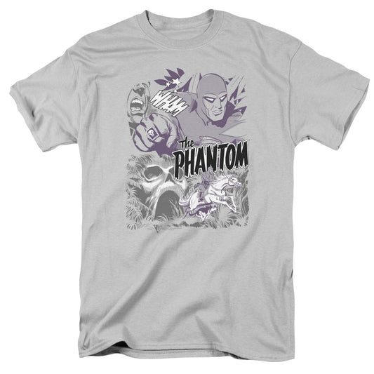 The Phantom™ Comics Shirt - Adult Unisex Short Sleeve T-Shirt - Ghostly Collage - Officially Licensed