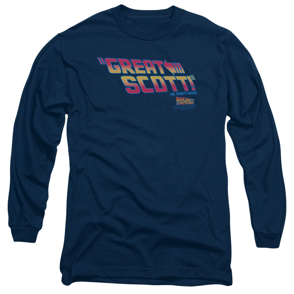 Back To The Future - Great Scott Long Sleeve Adult 18/1 - Forces Of Mankind