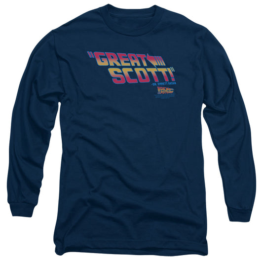 Back To The Future - Great Scott Long Sleeve Adult 18/1 - Forces Of Mankind