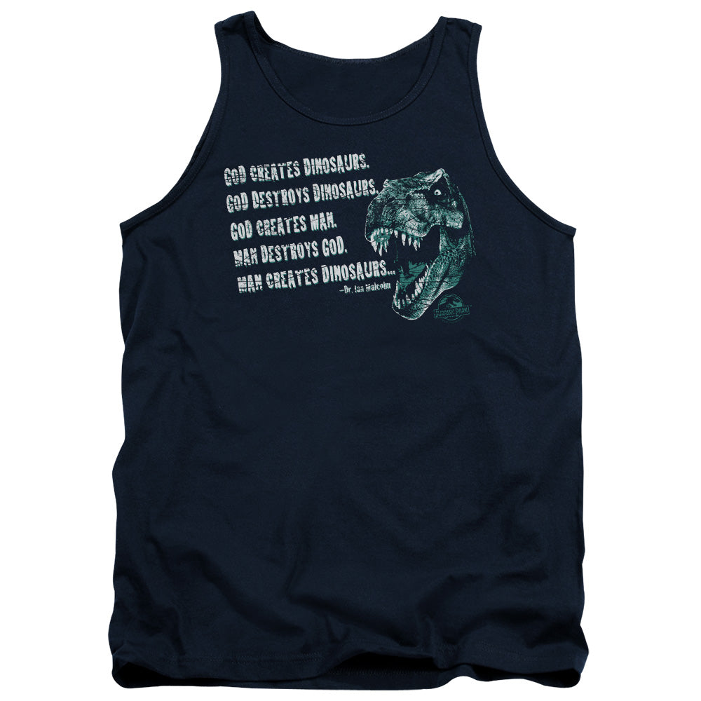 Jurassic Park - God Creates Dinosaurs Adult Tank - Forces Of Mankind