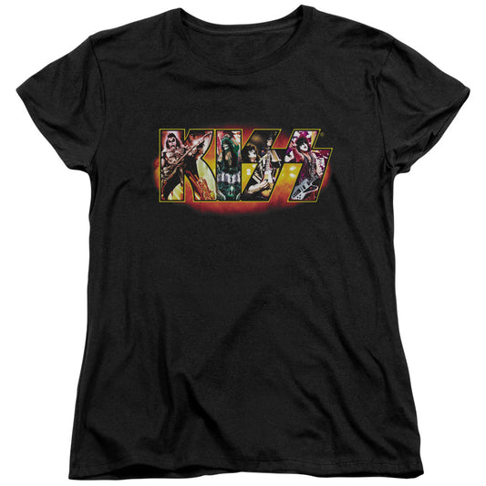 KISS™ - Women's Tee - Short Sleeve Women's T-Shirt - Loose Fit - Stage Logo - Officially Licensed