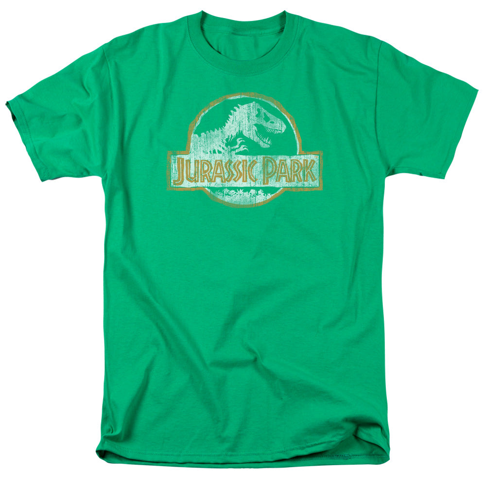 Jurassic Park™ Shirt Vintage - Officially Licensed - Jp Orange - Adult Unisex Short Sleeve T-Shirt