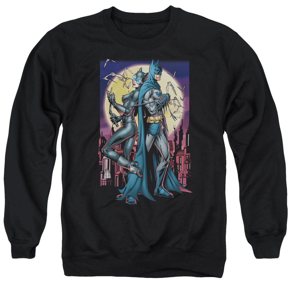 Batman - Paint The Town Red Adult Crewneck Sweatshirt - Forces Of Mankind