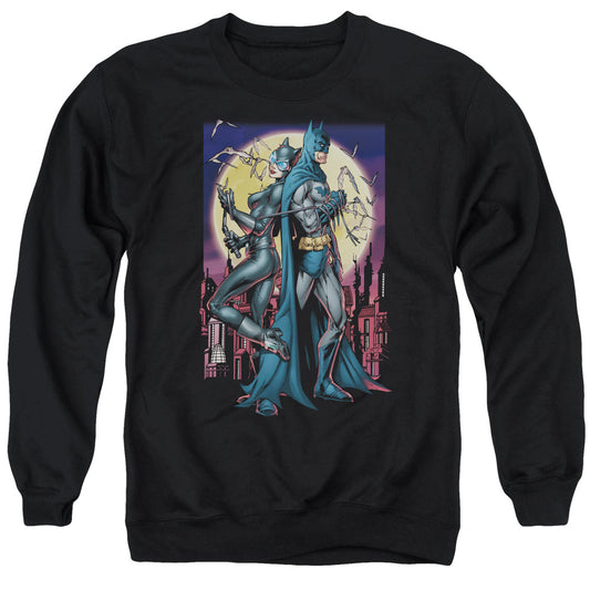 Batman - Paint The Town Red Adult Crewneck Sweatshirt - Forces Of Mankind