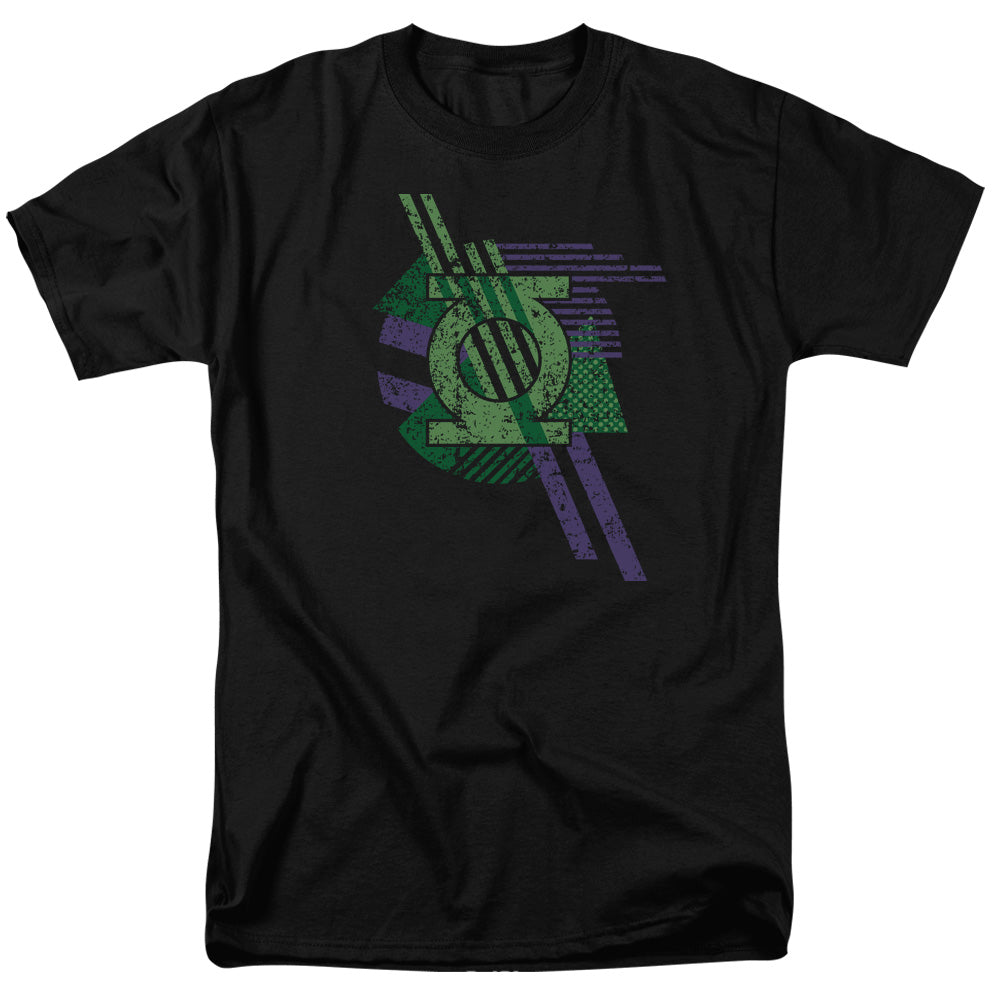 Green Lantern™ Retro Shirt - DC Comics Vintage - Officially Licensed - Adult Unisex Short Sleeve T-Shirt - Digital Shapes
