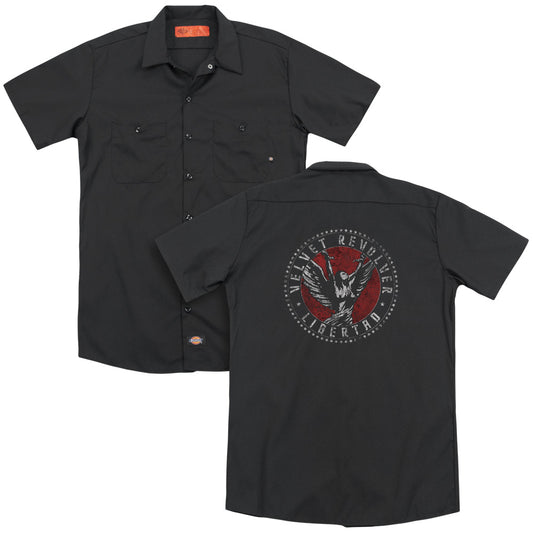 Velvet Revolver™ - Adult Unisex Work Shirt - Classic - Dickies Brand - Button Up Down Shirt - Circle Logo - Officially Licensed