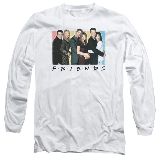 Friends - Cast Logo Long Sleeve Adult 18/1 - Forces Of Mankind