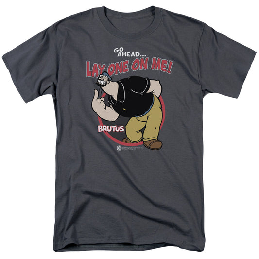 Popeye™ Shirt - Officially Licensed - Lay One On Me - Adult Unisex Short Sleeve T-Shirt