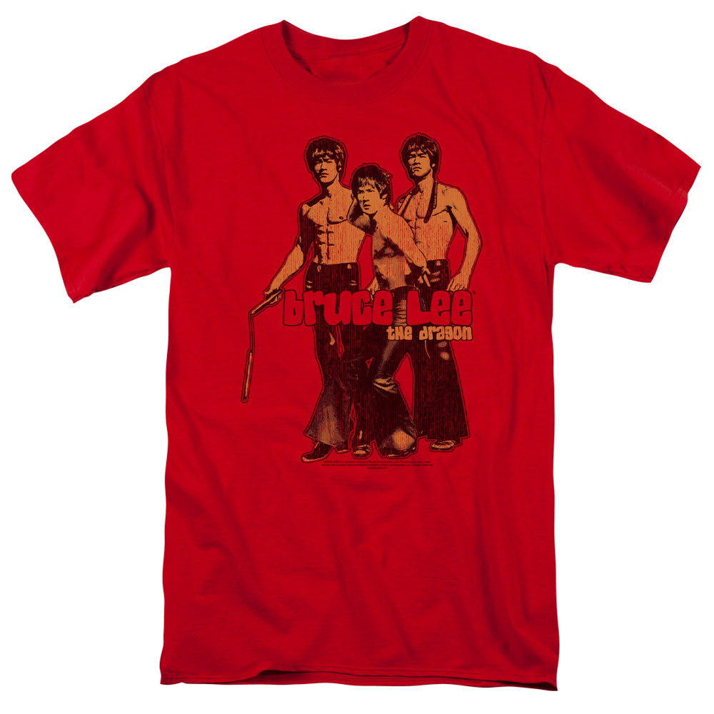 Bruce Lee™ Shirt - Officially Licensed - Adult Unisex Short Sleeve T-Shirt - Martial Arts Shirt - Kung Fu Shirt - Nunchucks