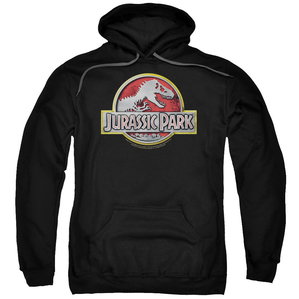 Jurassic Park - Logo Adult Pull Over Hoodie - Forces Of Mankind