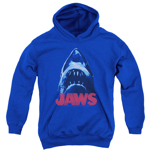 Jaws™ - Youth Kids Hoodie (Ages 7+) - Pull Over Youth Hoodie - From Below - Officially Licensed