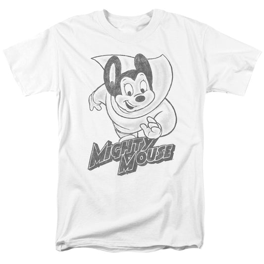 Mighty Mouse™ Shirt - Mighty Sketch - Officially Licensed - Adult Unisex Short Sleeve T-Shirt