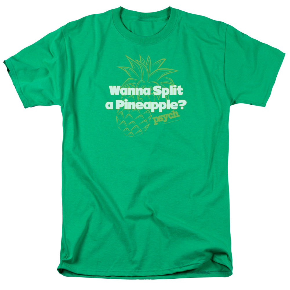 Psych™ TV Show Shirt - Officially Licensed - Adult Unisex Short Sleeve T-Shirt - Pineapple Split