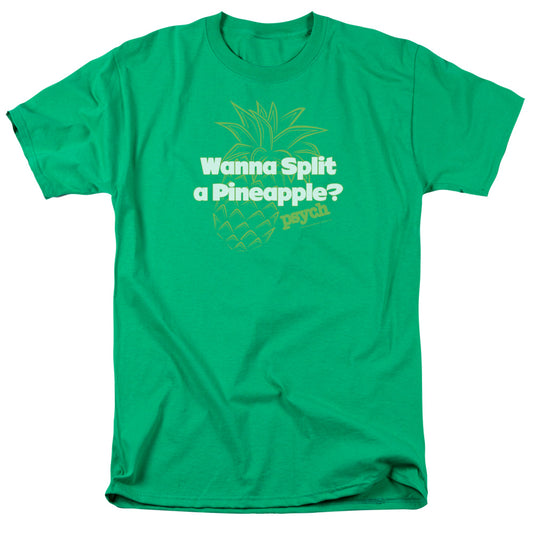 Psych™ TV Show Shirt - Officially Licensed - Adult Unisex Short Sleeve T-Shirt - Pineapple Split