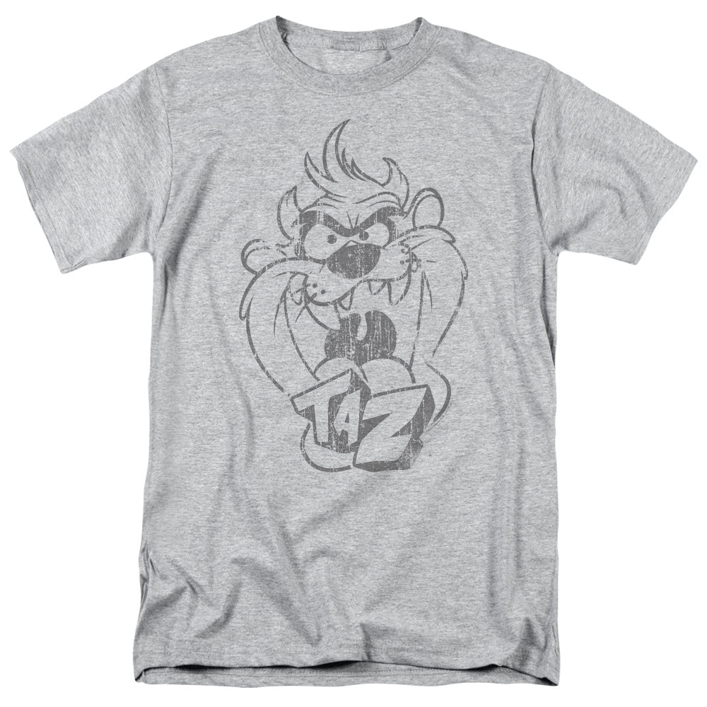 Looney Tunes™ Shirt - Officially Licensed - Tasmanian Devil Shirt - Faded Taz - Adult Unisex Short Sleeve T-Shirt