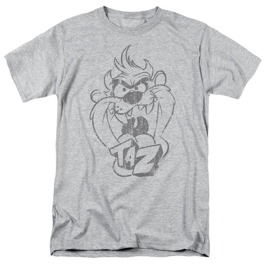 Looney Tunes™ Shirt - Officially Licensed - Tasmanian Devil Shirt - Faded Taz - Adult Unisex Short Sleeve T-Shirt