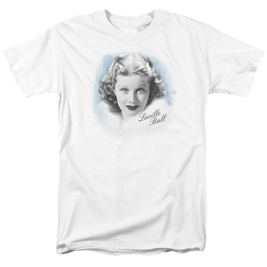 Lucille Ball™ Shirt - Officially Licensed - In Blue - I Love Lucy - Hollywood Star - Adult Unisex Short Sleeve T-Shirt