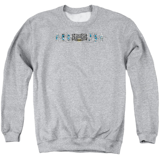 Batman - Skateboard Bats Adult Crewneck Sweatshirt - Forces Of Mankind