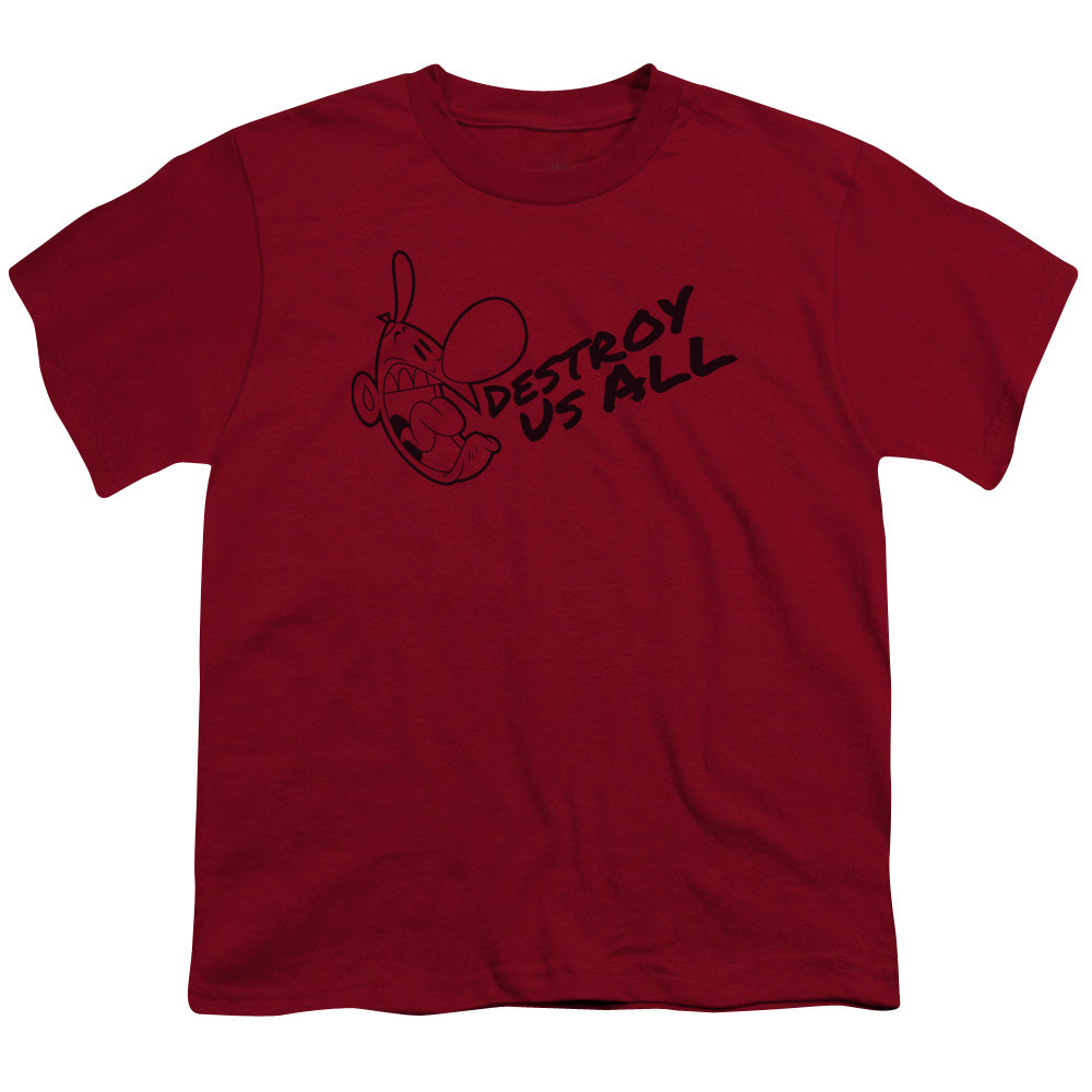 Grim Adventures Of Billy And Mandy - Youth Kids Shirt (Ages 7+) - Short Sleeve Youth T-Shirt - Officially Licensed - Destroy Us All