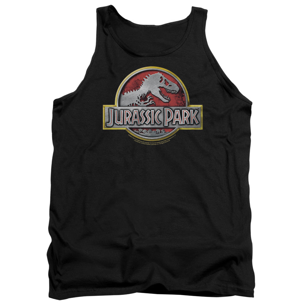 Jurassic Park - Logo Adult Tank - Forces Of Mankind
