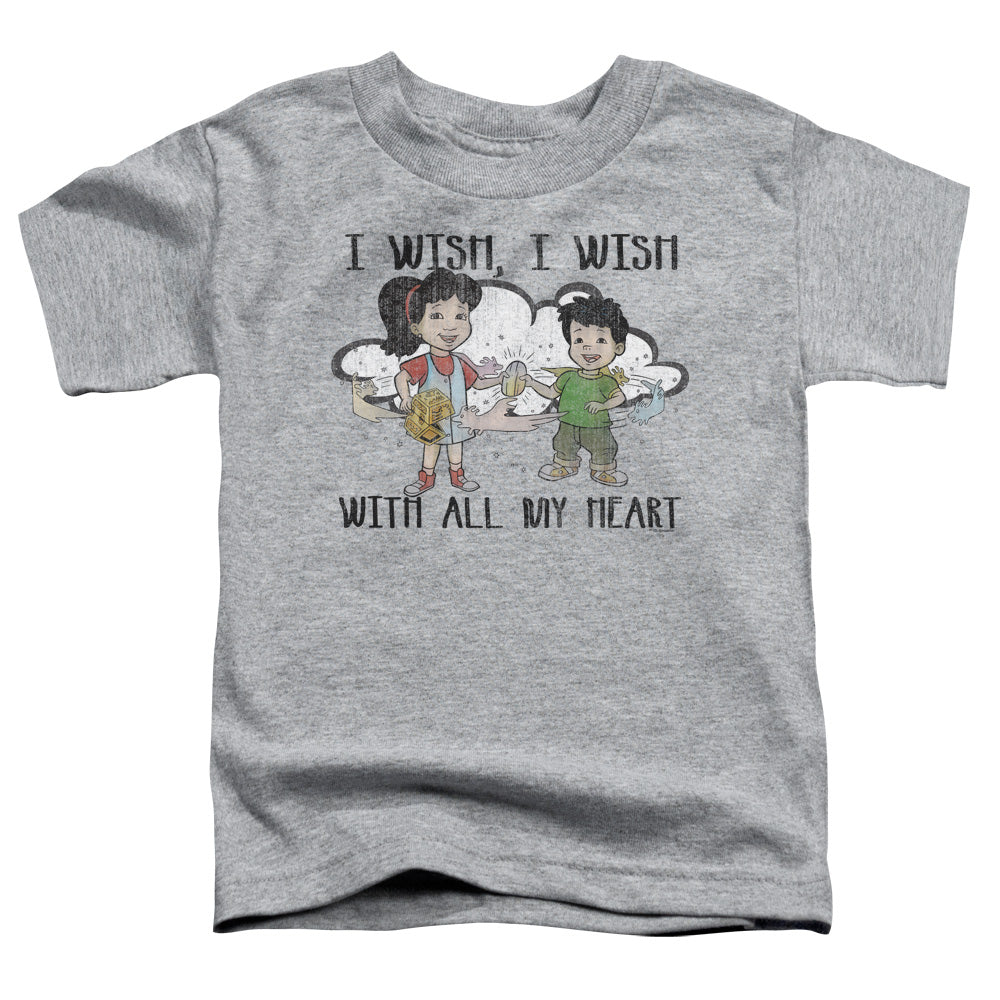 Dragon Tales - Toddler Kids T-Shirt (Ages 2-4) - Short Sleeve Toddler Tee - I Wish With All My Heart - Officially Licensed - 2T 3T 4T