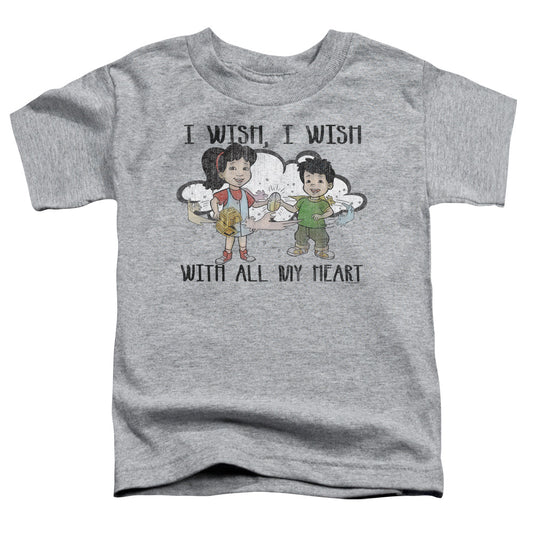 Dragon Tales - Toddler Kids T-Shirt (Ages 2-4) - Short Sleeve Toddler Tee - I Wish With All My Heart - Officially Licensed - 2T 3T 4T