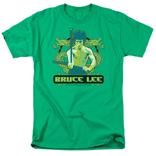 Bruce Lee™ Shirt - Officially Licensed - Adult Unisex Short Sleeve T-Shirt - Martial Arts Shirt - Kung Fu Shirt - Double Dragons