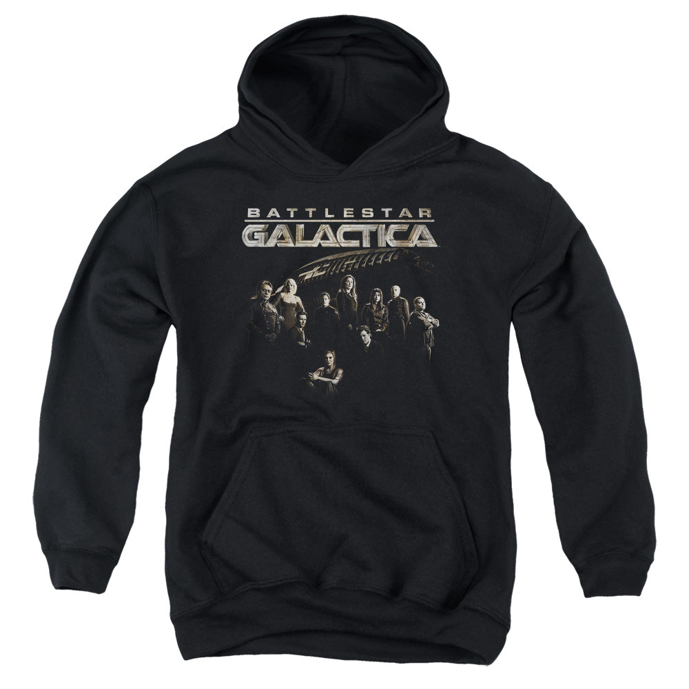 Battlestar Galactica™ Youth Kids Hoodie (Ages 7+) - Officially Licensed - Battle Cast - Youth Pull Over Hoodie