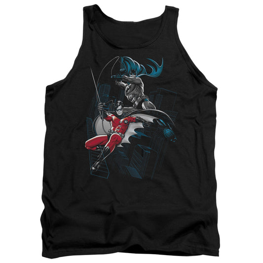 Batman - Black And White Adult Tank - Forces Of Mankind