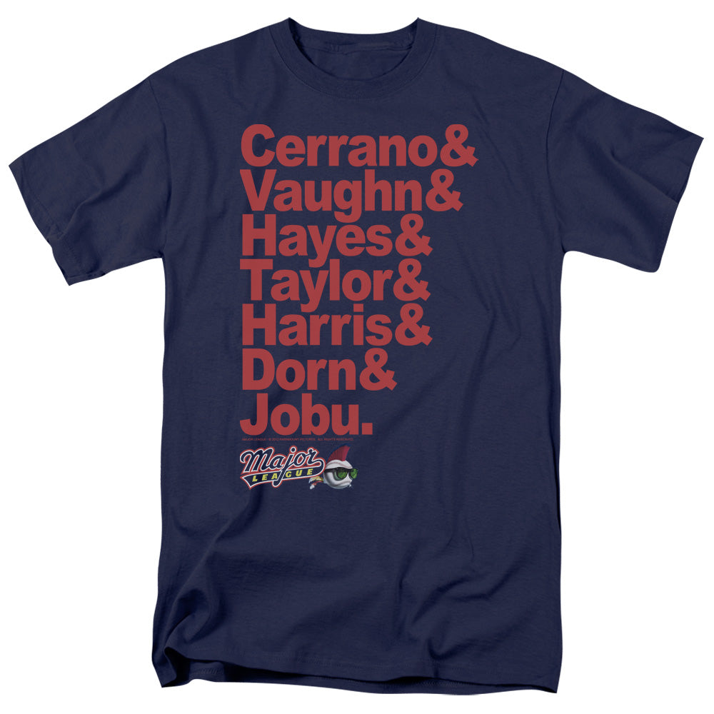 Major League™ 90s Shirt - Adult Unisex Short Sleeve T-Shirt - Team Roster - Officially Licensed - 2x 3x 4x 5x