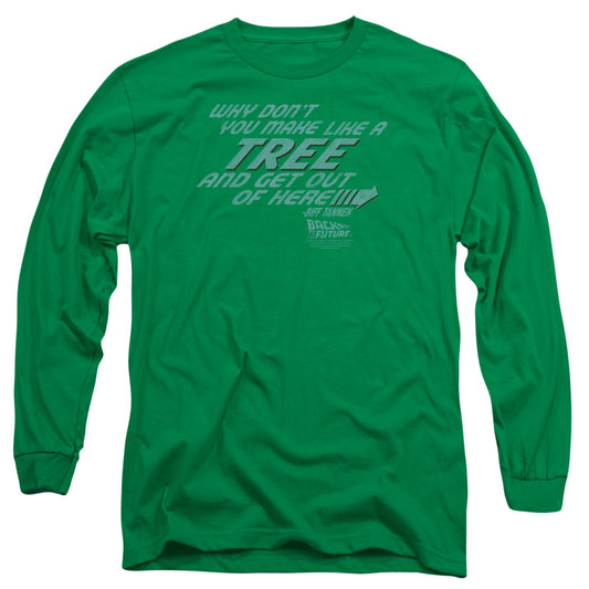 Back To The Future - Make Like A Tree Long Sleeve Adult 18/1 - Forces Of Mankind